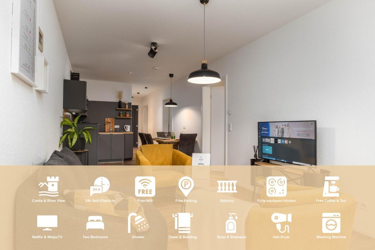 Vivamosel: Appartement Mit Mosel & Burgblick - Balkon - Parken - Aufzug - Fahrradraum Cochem Bagian luar foto