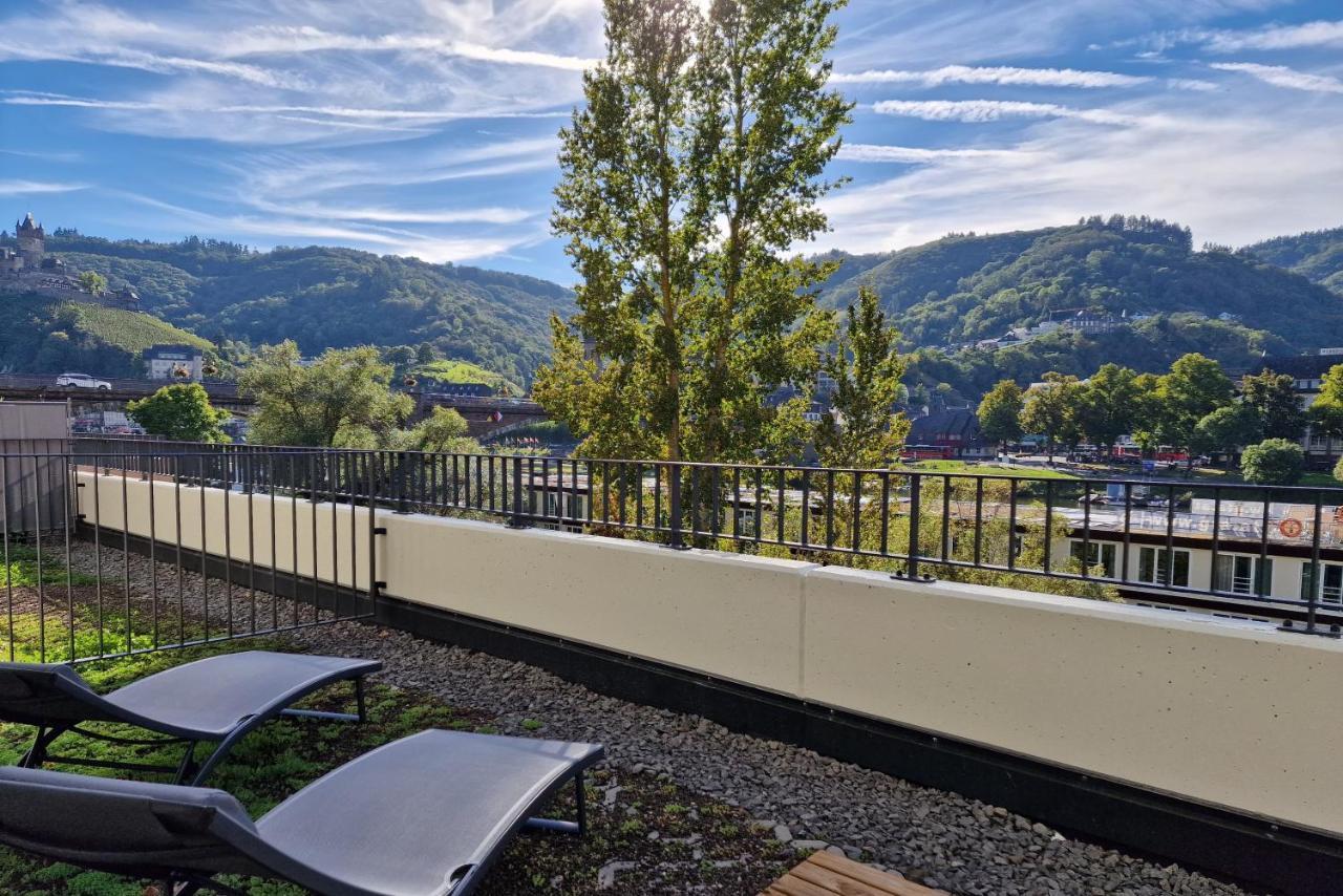 Vivamosel: Appartement Mit Mosel & Burgblick - Balkon - Parken - Aufzug - Fahrradraum Cochem Bagian luar foto